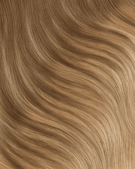clip-in hair extensions teddy blonde balayage.