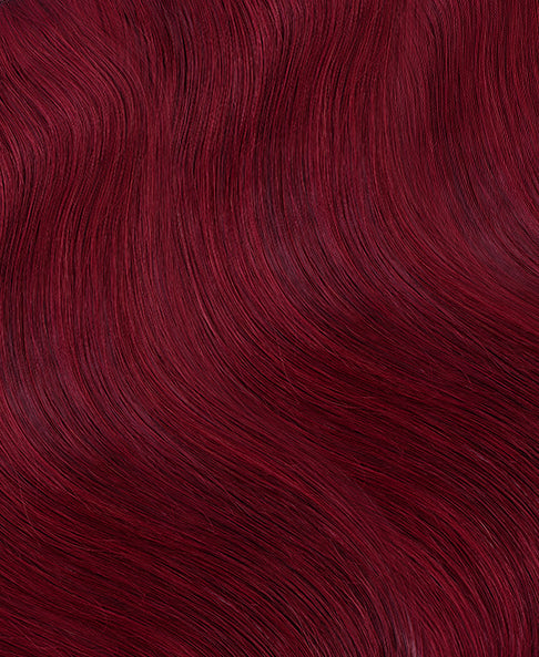 long bob human wig - 12" cherry red.