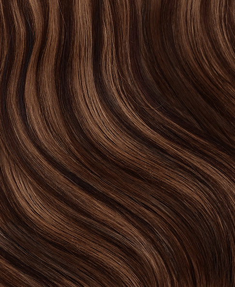 long bob human wig - 12" dark highlights.