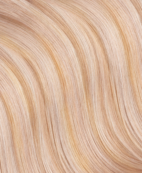 long bob human wig - 12" blonde highlights.