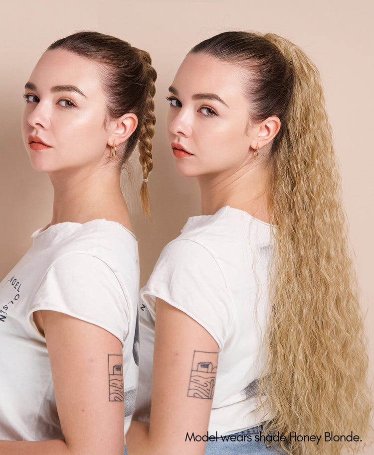 long wavy ponytail - ruby 26".