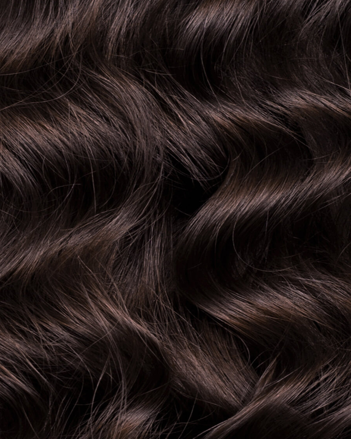 curly ponytail - chocolate brown.