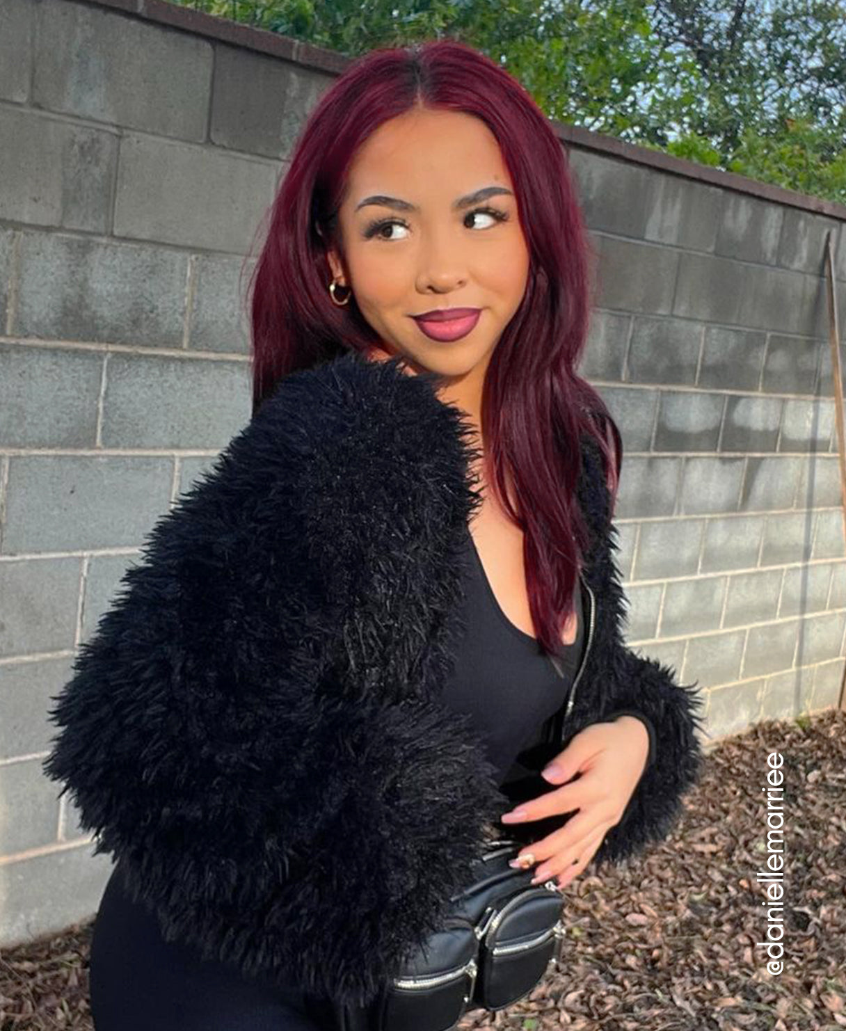 Dark cherry red hair extensions Clearance