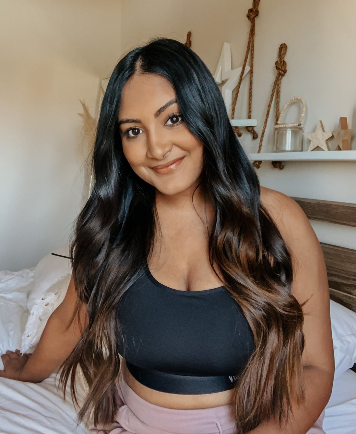 Clip in human hot sale hair extensions ombre cheap