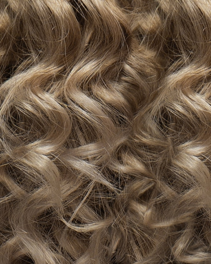 curly blonde color