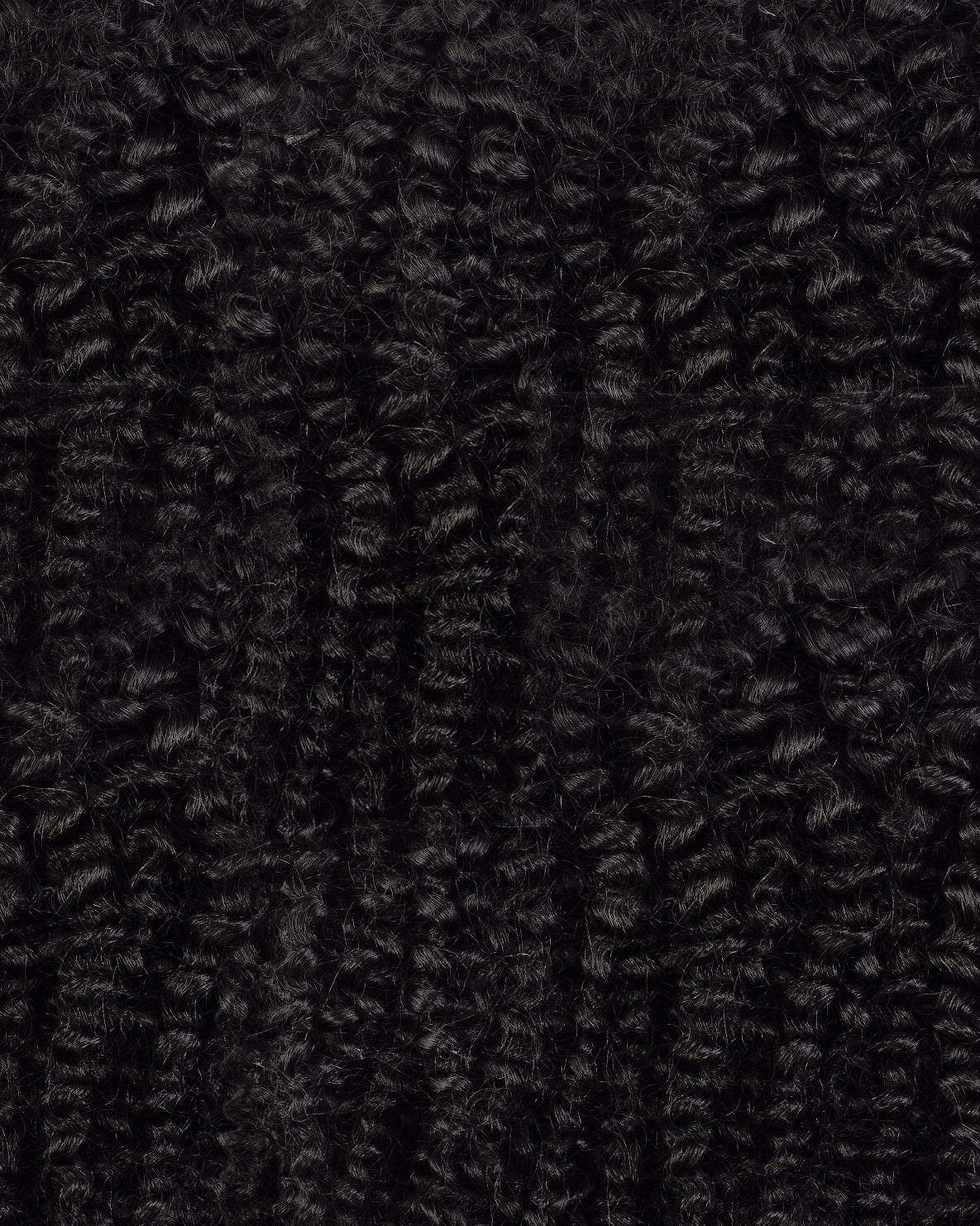 curly (3C curls) clip-in extensions #1b natural black.