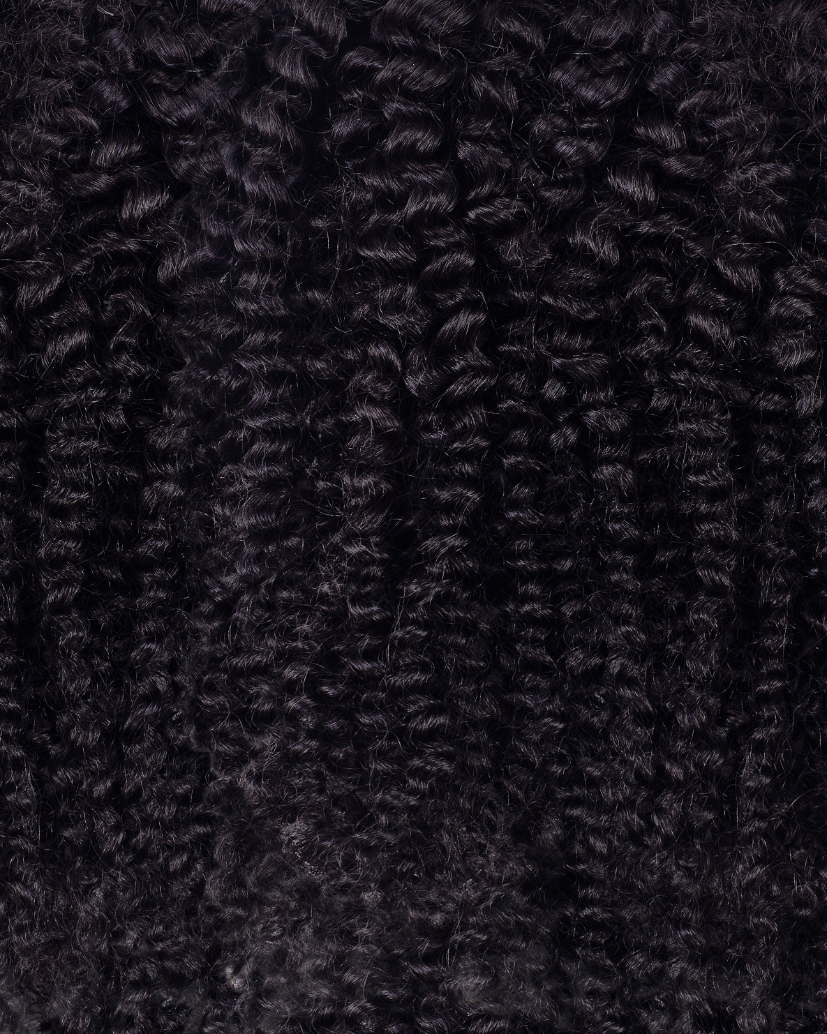 curly (3C curls) clip-in extensions #1 jet black.