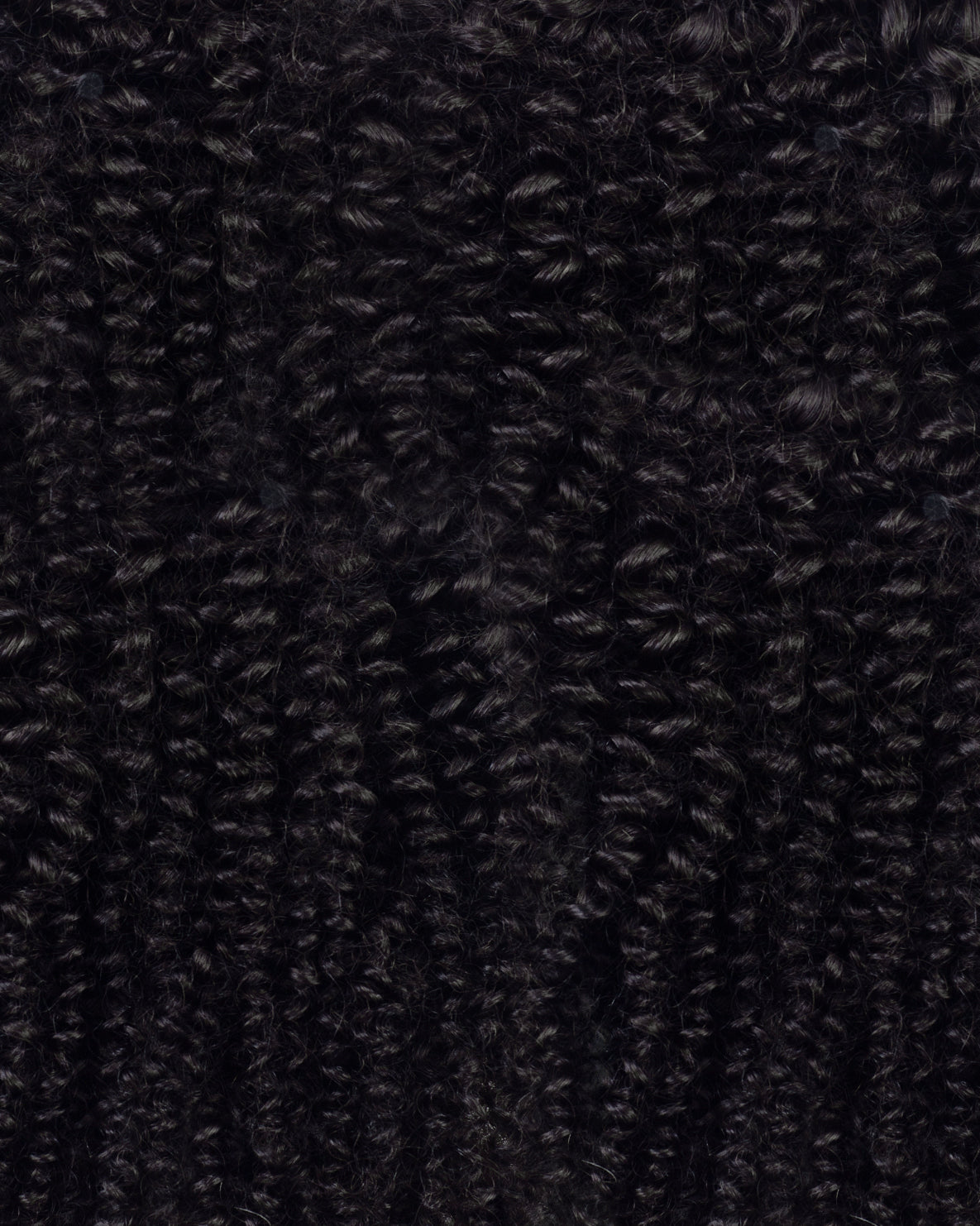 kinky (4A curls) clip-in extensions #1b natural black.