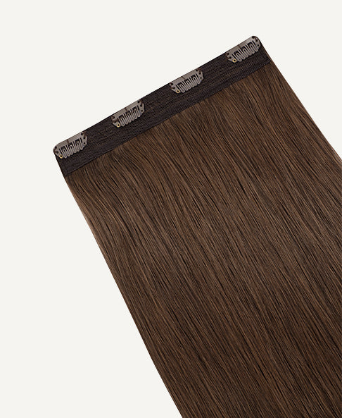 clip-in volumizer light brown (#6).