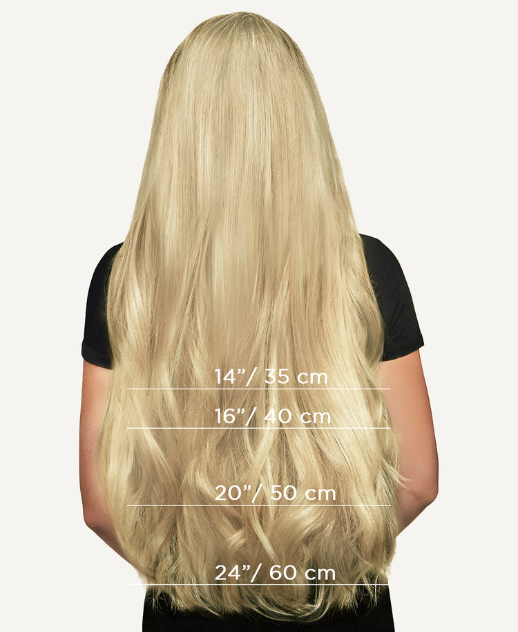 clip-in hair extensions #613 light blonde.