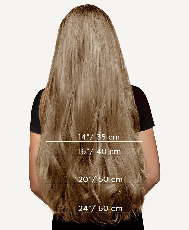 invisible clip-in hair extensions #10 ash blonde.