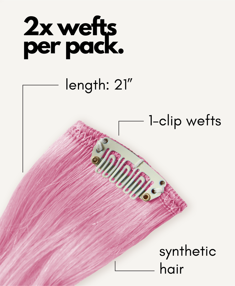 pink highlights.