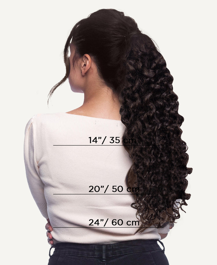 curly ponytail - #2 chocolate brown.