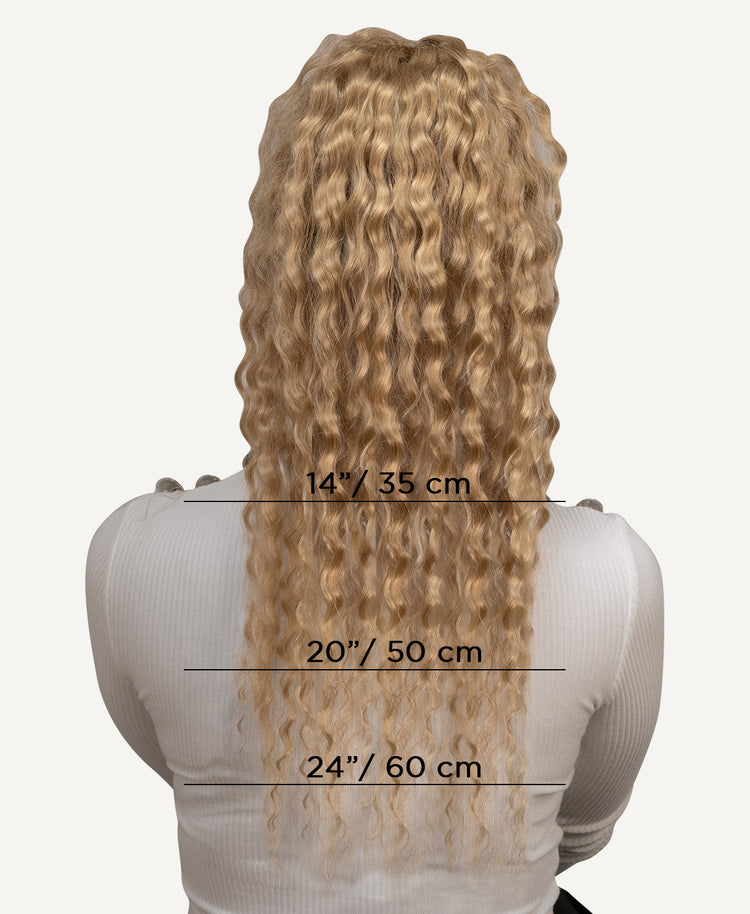 curly ponytail - #28 honey blonde.