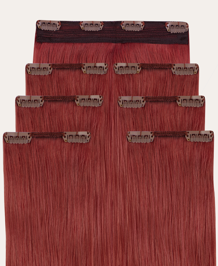 clip-in hair extensions #130 copper.
