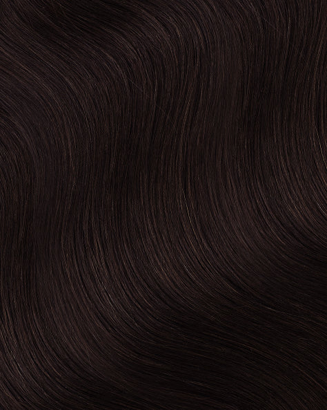 clip-in volumizer chocolate brown.