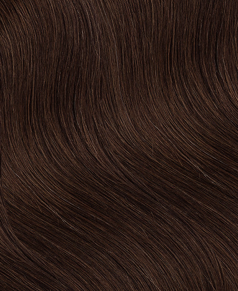 front lace human wig - 14" medium brown.