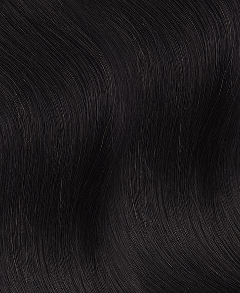 front lace human wig - 24" natural black.