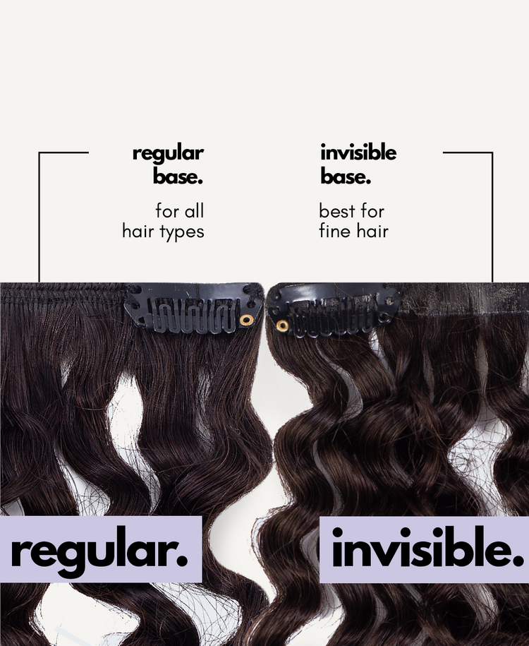 kinky (4A curls) clip-in extensions #2 chocolate brown.