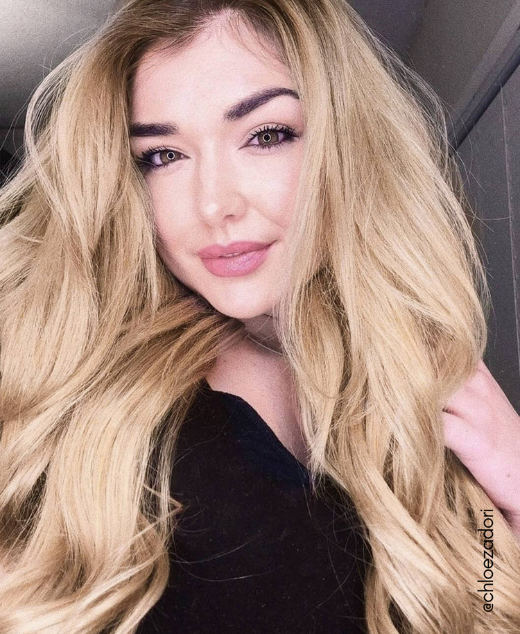 clip-In volumizer honey blonde (#28).