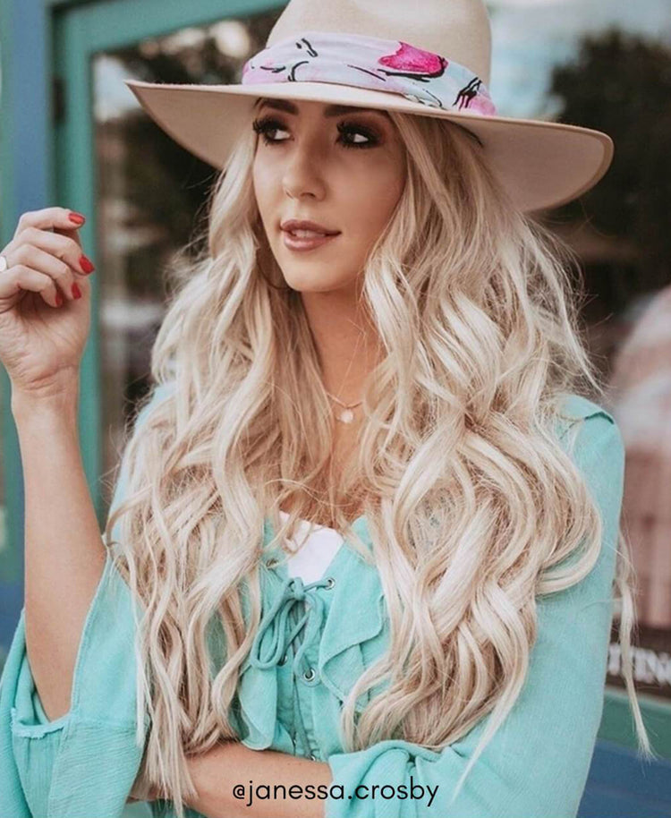 clip-in volumizer platinum blonde (#60).