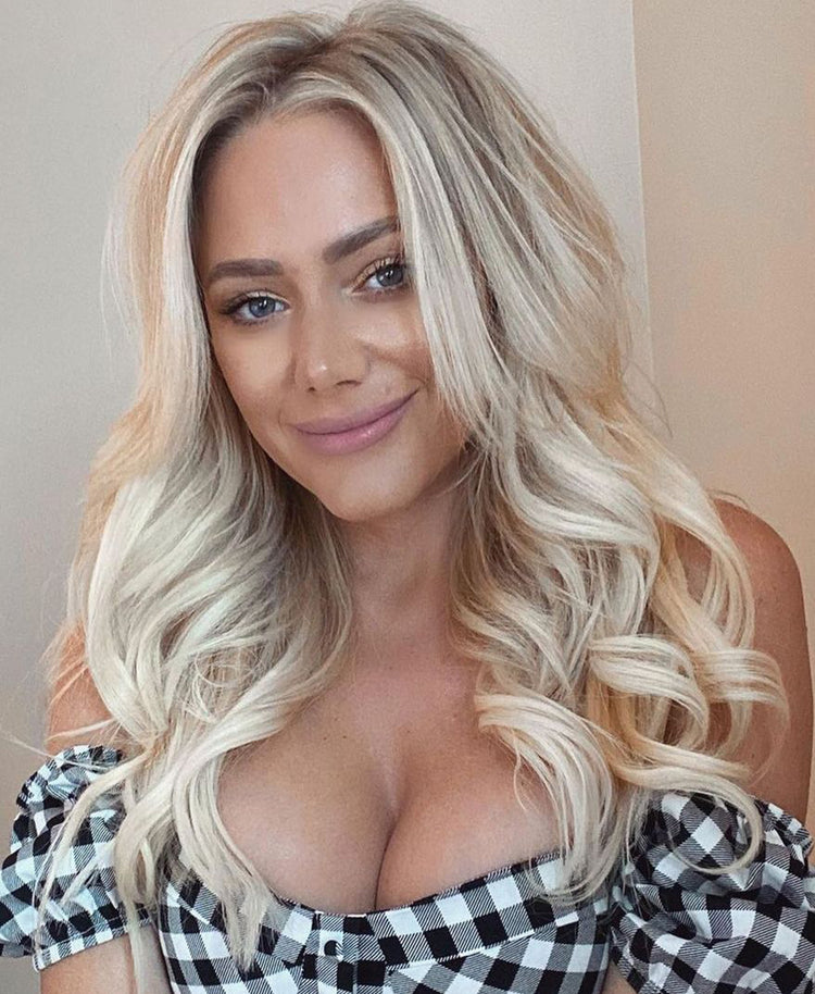 clip-in volumizer platinum blonde (#60).