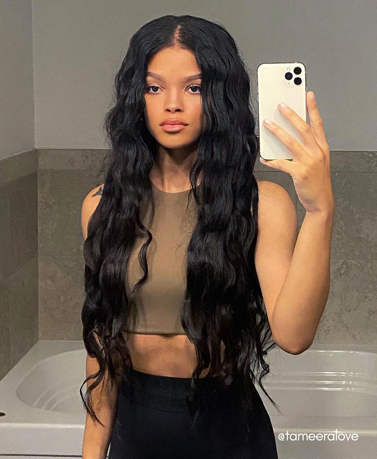 clip-in volumizer natural black (#1b).