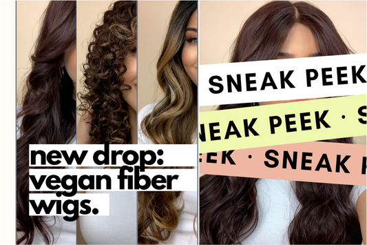sneak peek: vegan fiber wigs.