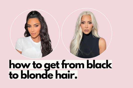 how to go from black to blonde hair in 5 easy steps.