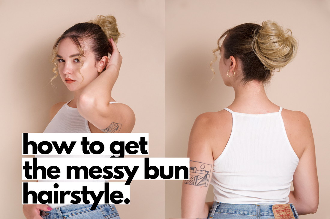 hair trends: messy bun.