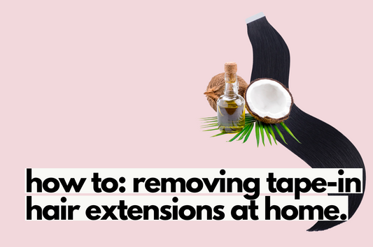 removing tape in extensions with coconut oil , how to remove tape-in extensions with oil