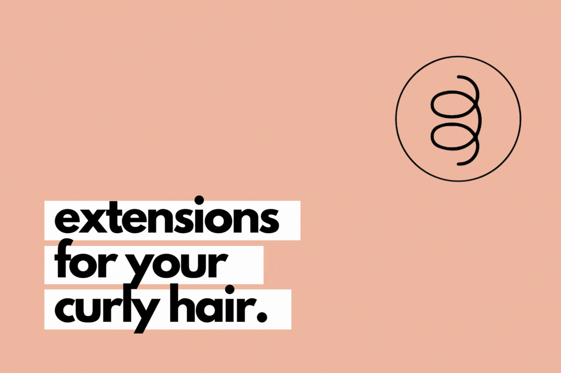 how to blend extensions with curly hair.
