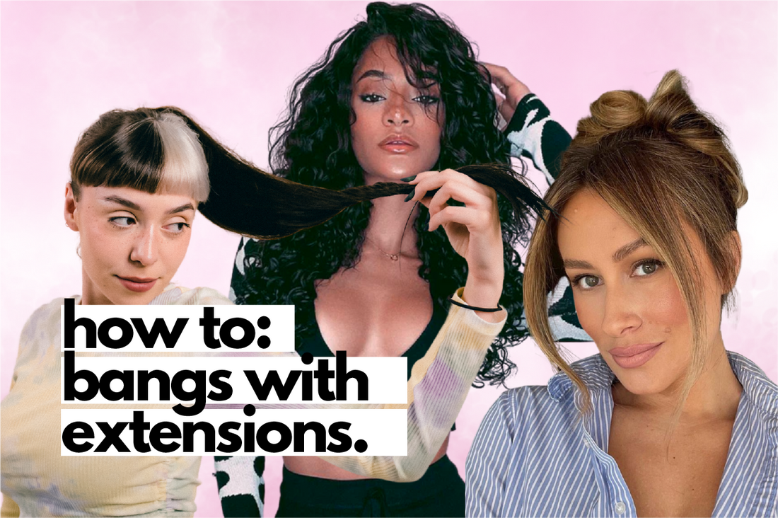 trend alert: bangs with extensions.