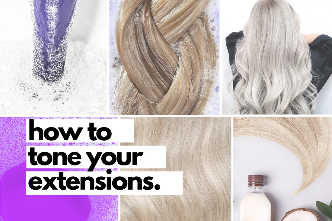 how to tone hair toning hair extensions in 6 easy steps
