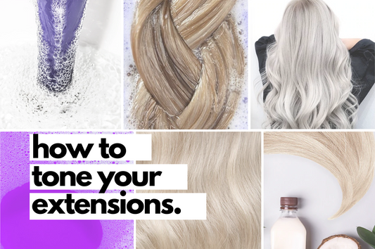 how to tone hair: toning hair extensions in 6 easy steps.