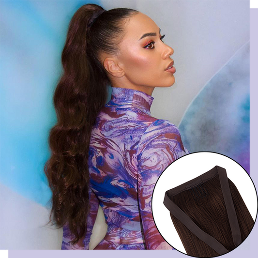 human hair ponytail extension: pick your color.