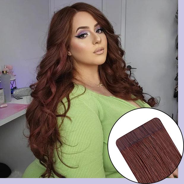 curly ponytail - jet black.