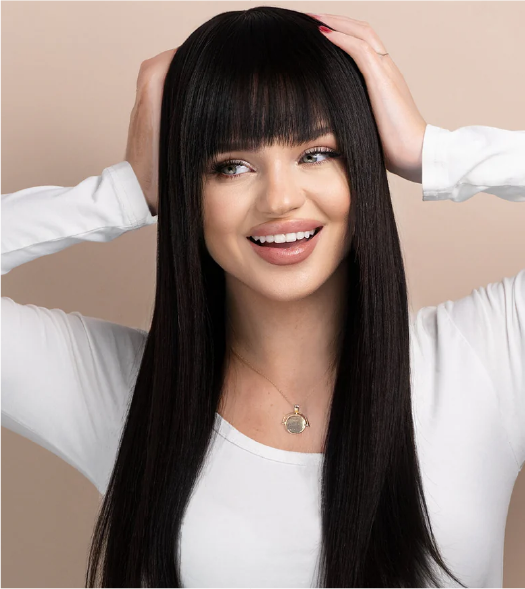 Black wigs.