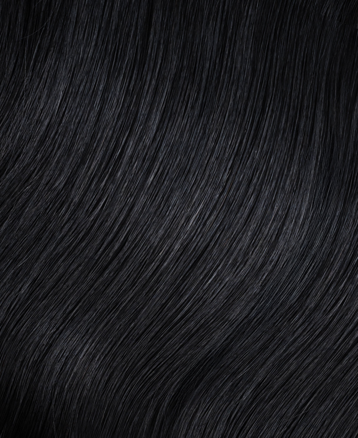 halo one-step hair extensions jet black.