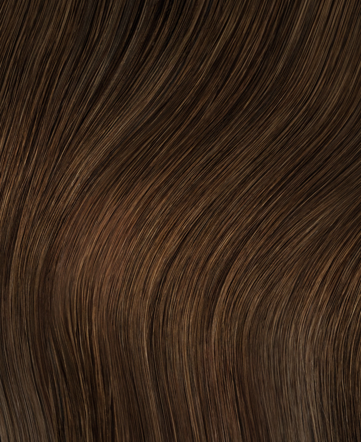 tape-in hair extensions medium brown.