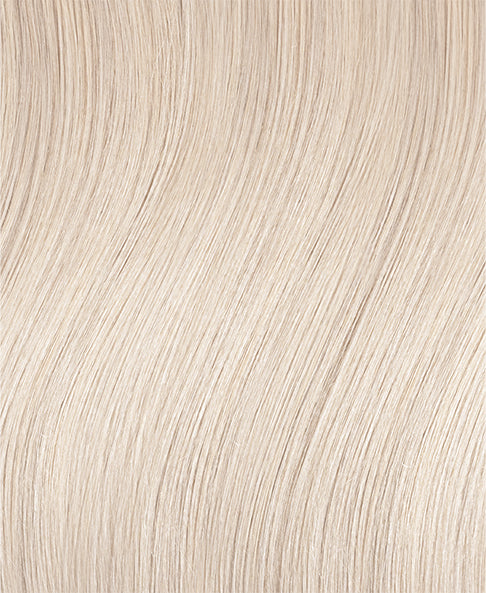 clip-in hair extensions icy blonde.