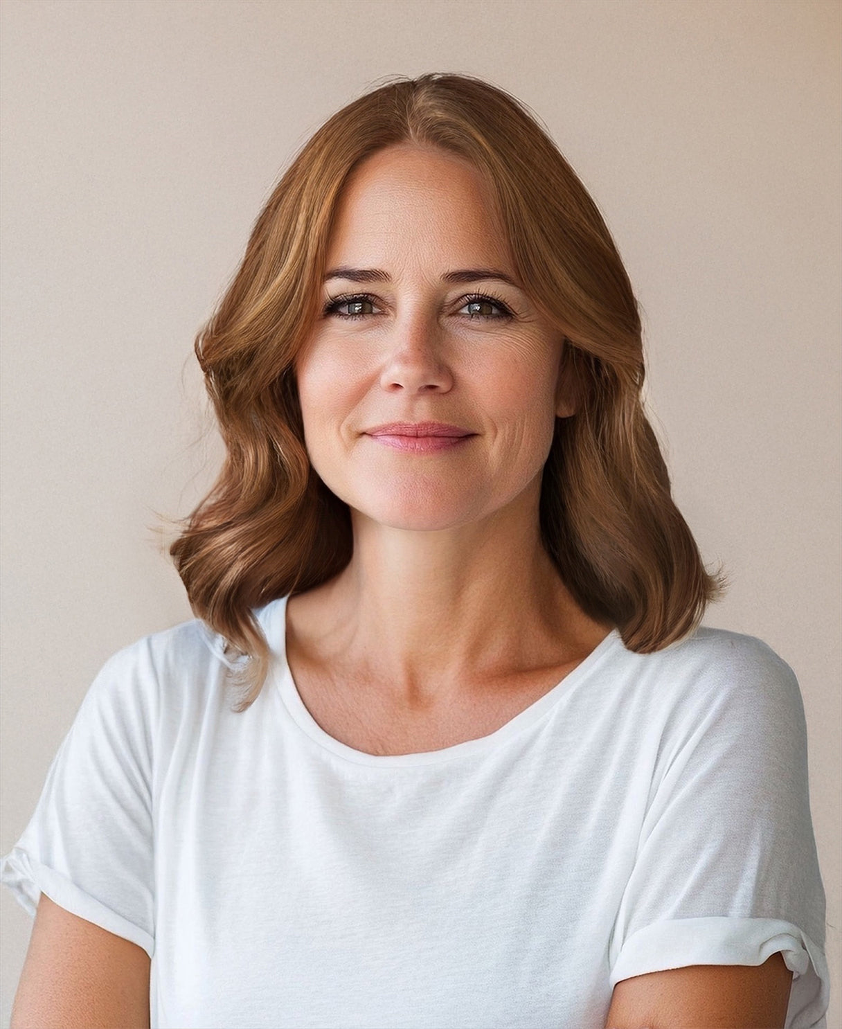 hair topper 12" light brown.