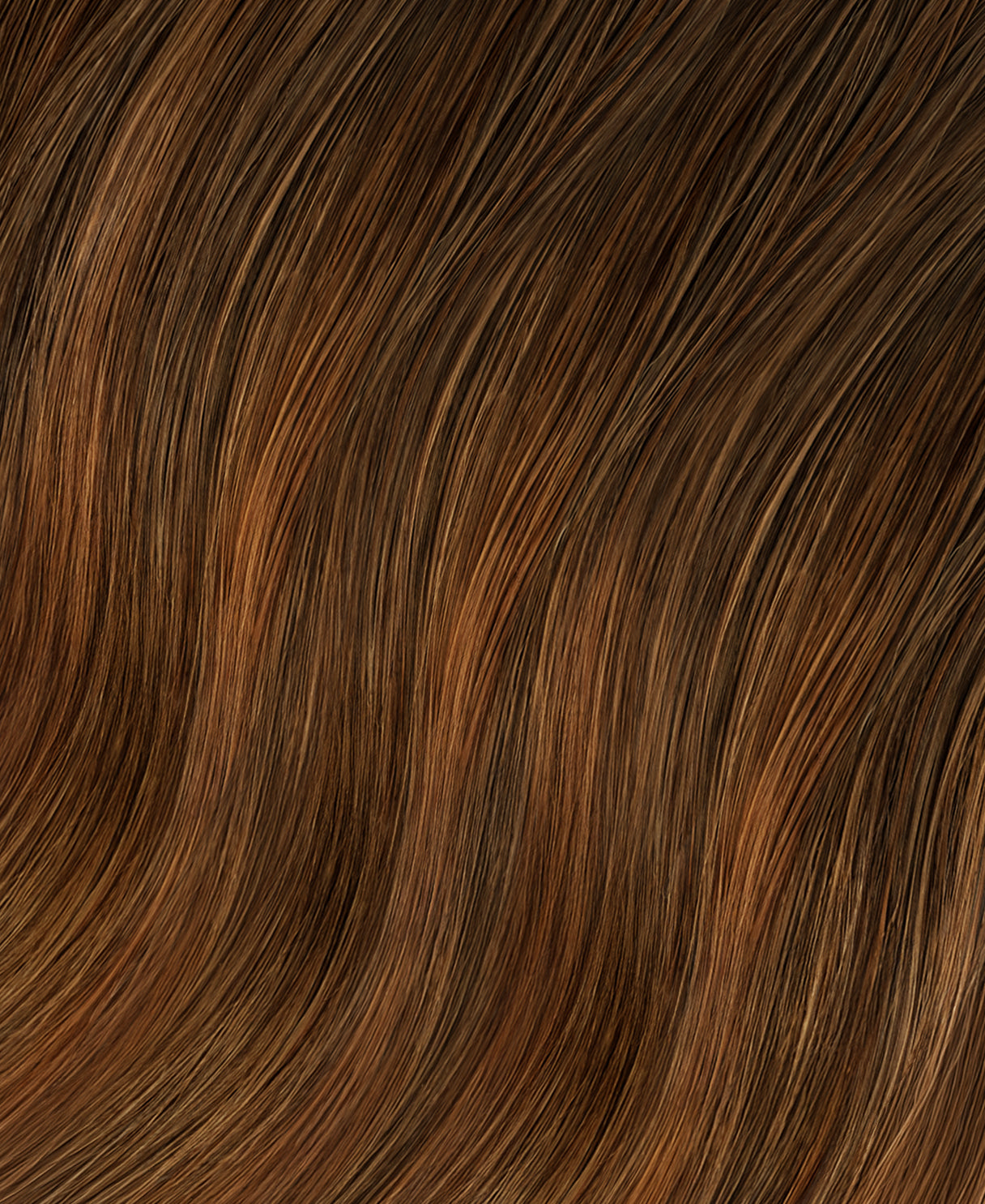 clip-in hair extensions chestnut balayage.