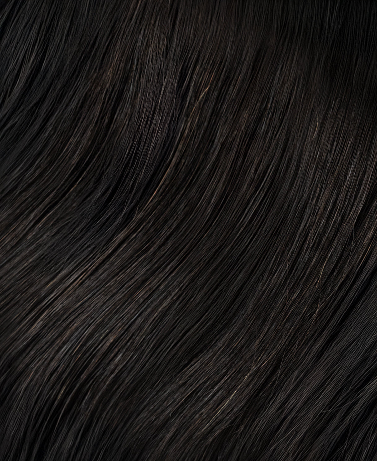 invisible clip-in hair extensions natural black.