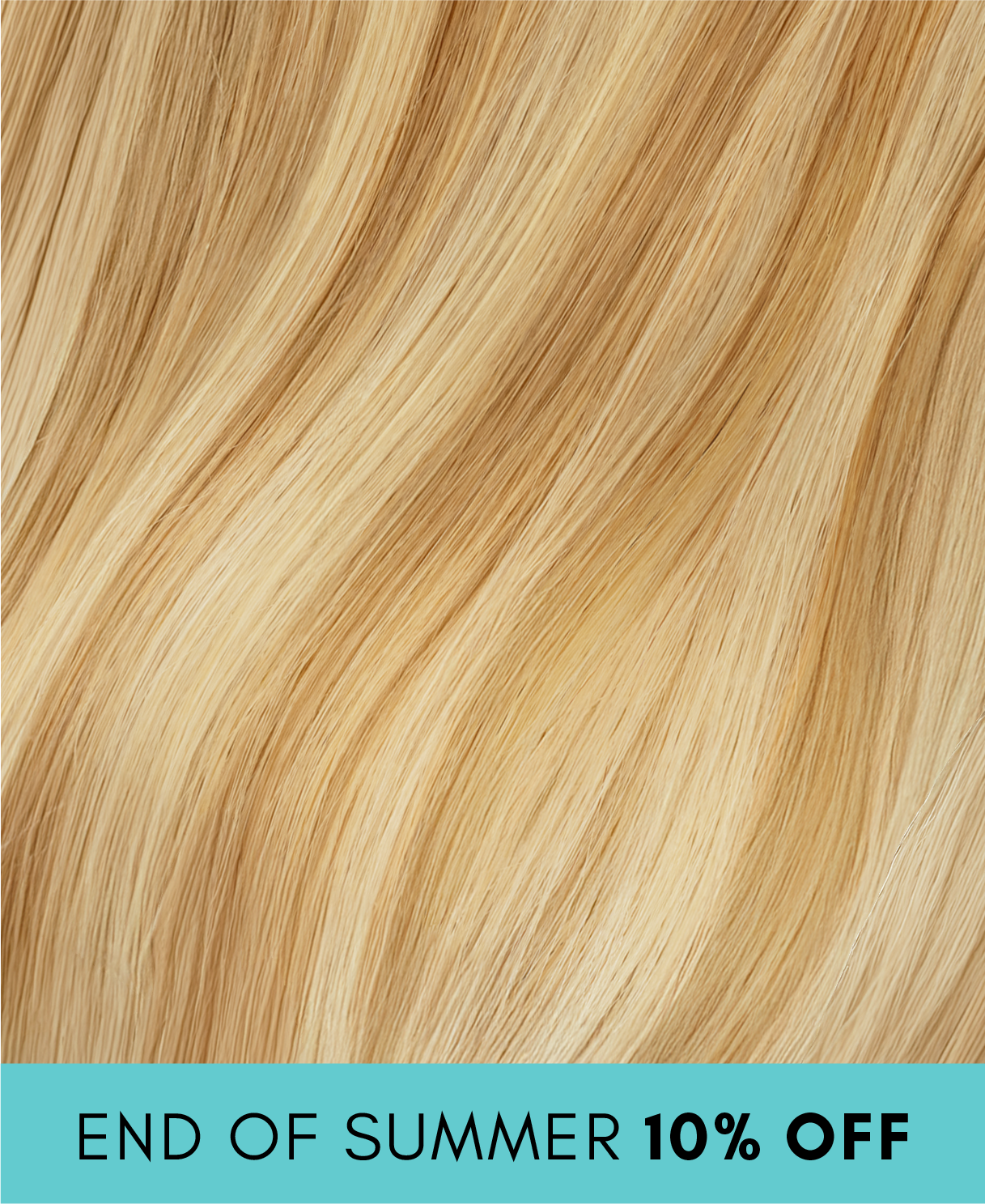 invisible clip-in hair extensions golden highlights.