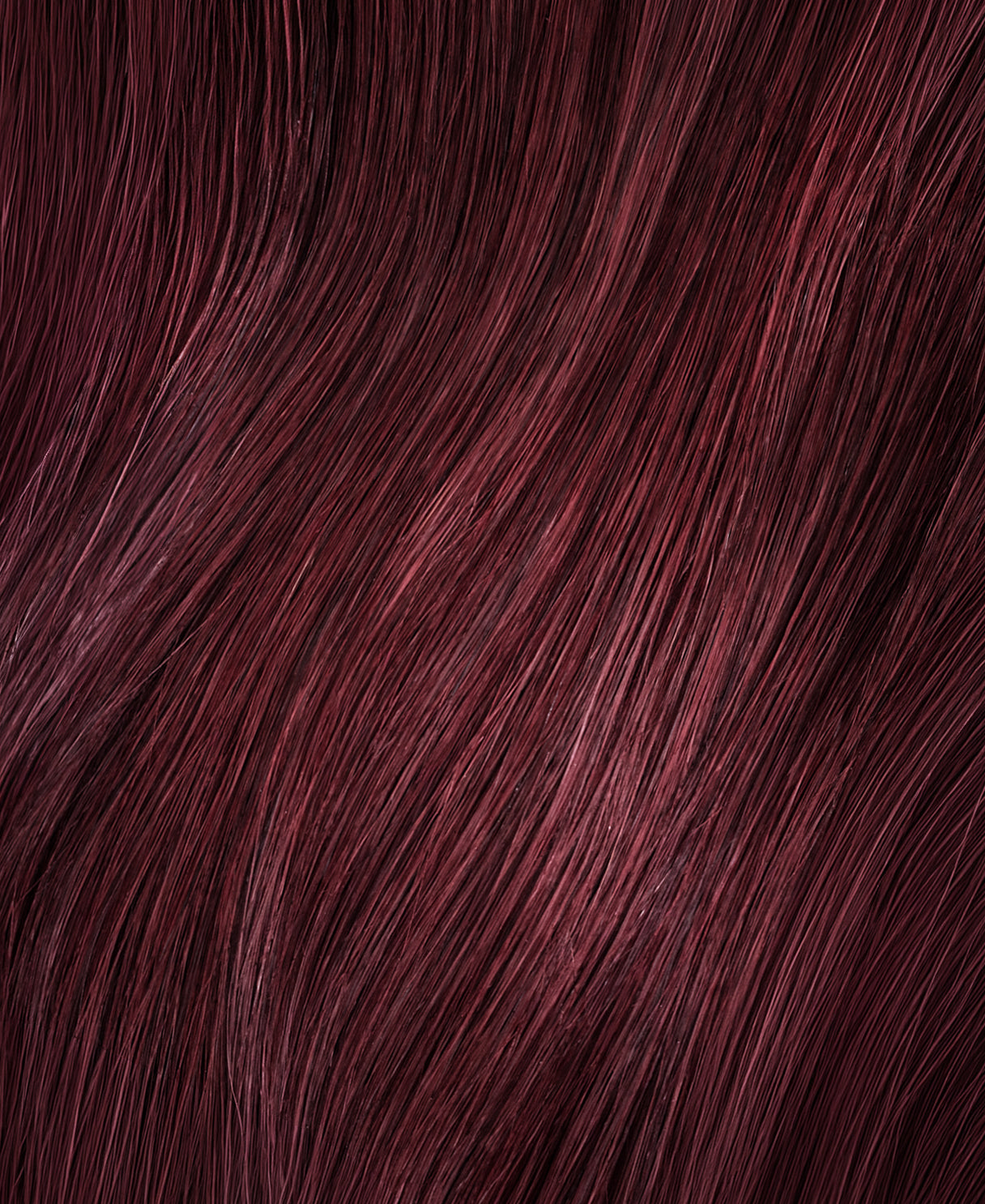 clip-in hair extensions cherry red.