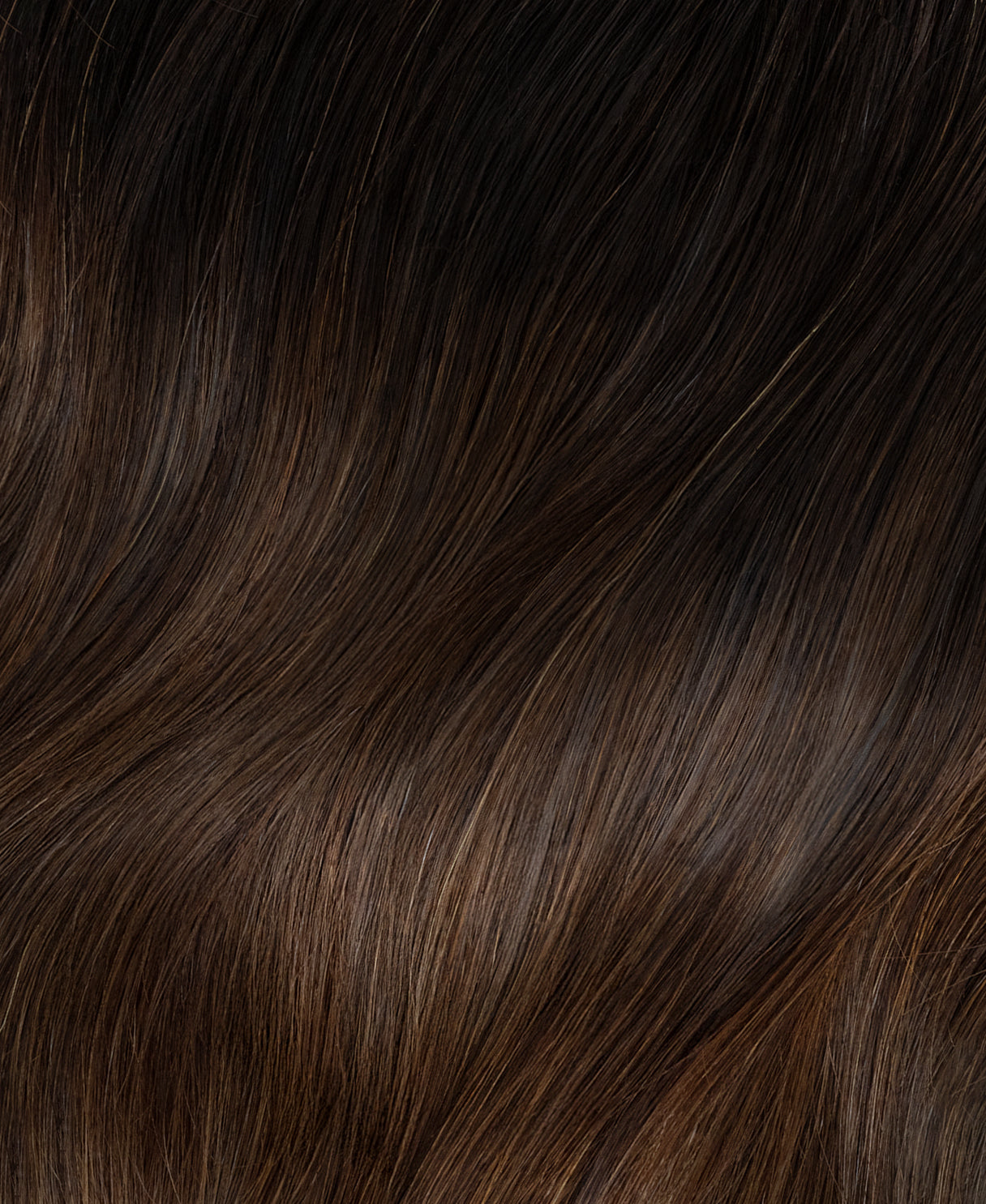 clip-in hair extensions dimensional brown.
