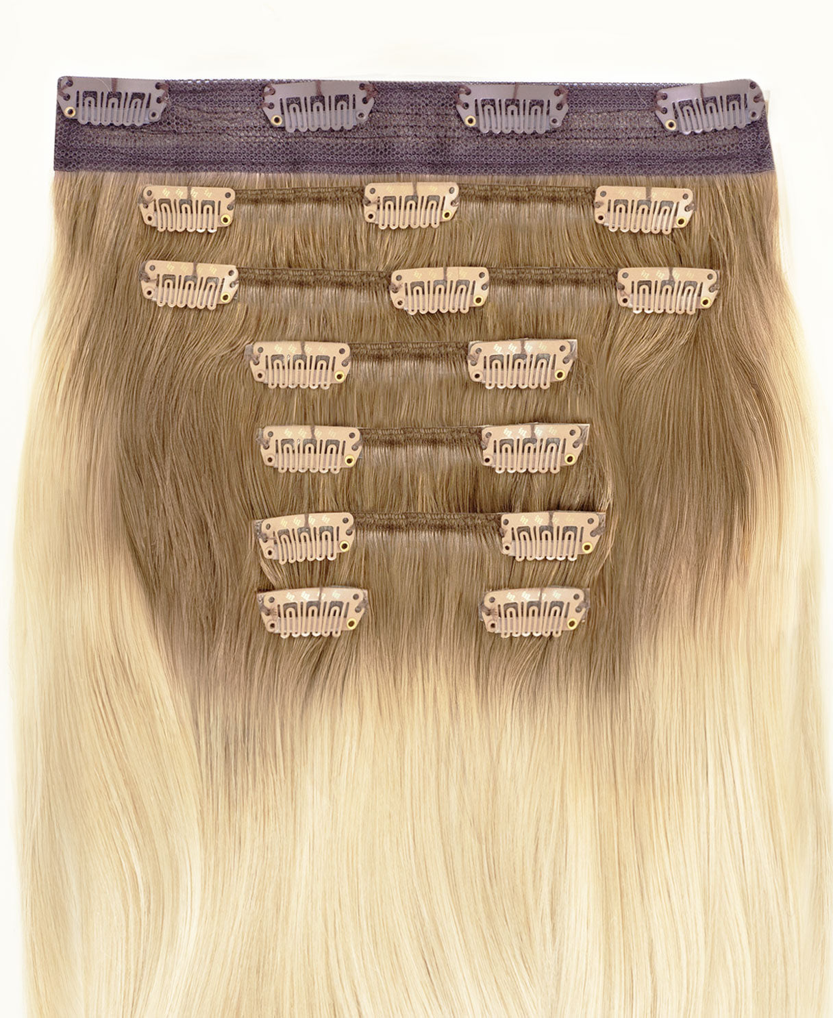clip-in hair extensions shadow root white blonde. – Irresistible Me