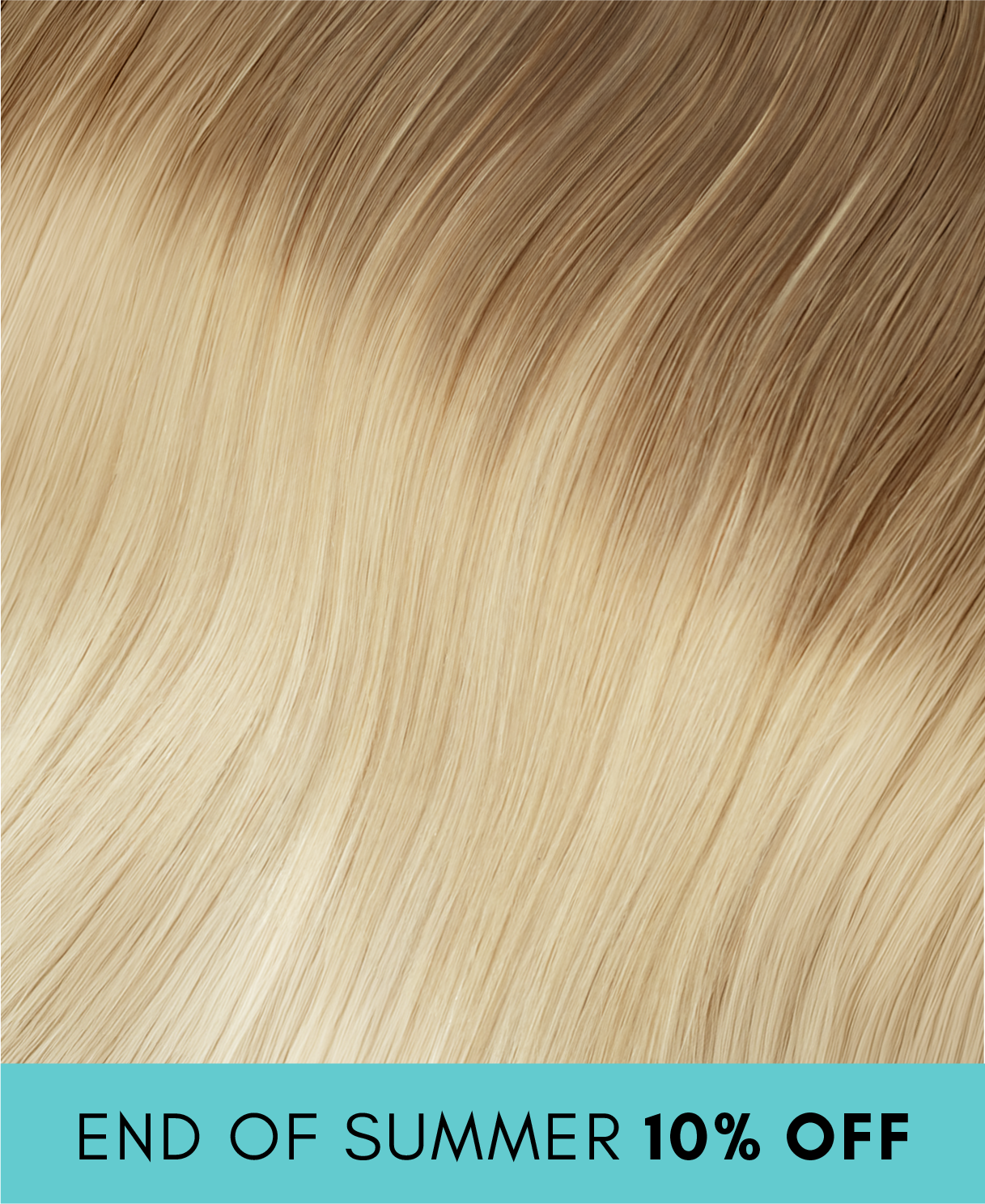invisible clip-in hair extensions shadow root white blonde.