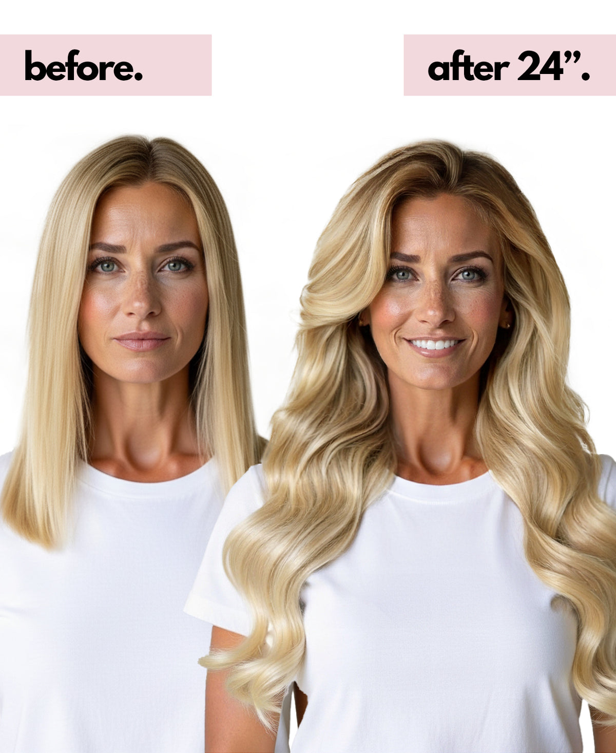 clip-in hair extensions shadow root white blonde. – Irresistible Me